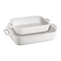 4008-636 Staub 2pc Ovenware White