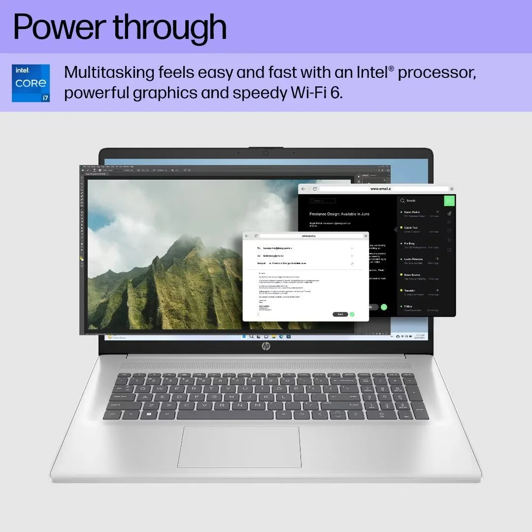 HP Laptop 17 with Intel Core i7-1355U | 17.3 Inch FHD Display | 16 GB DDR4 RAM | 1 TB SSD