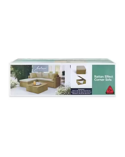 BELAVI Rattan Garden Sofa inc 3 YearWarranty