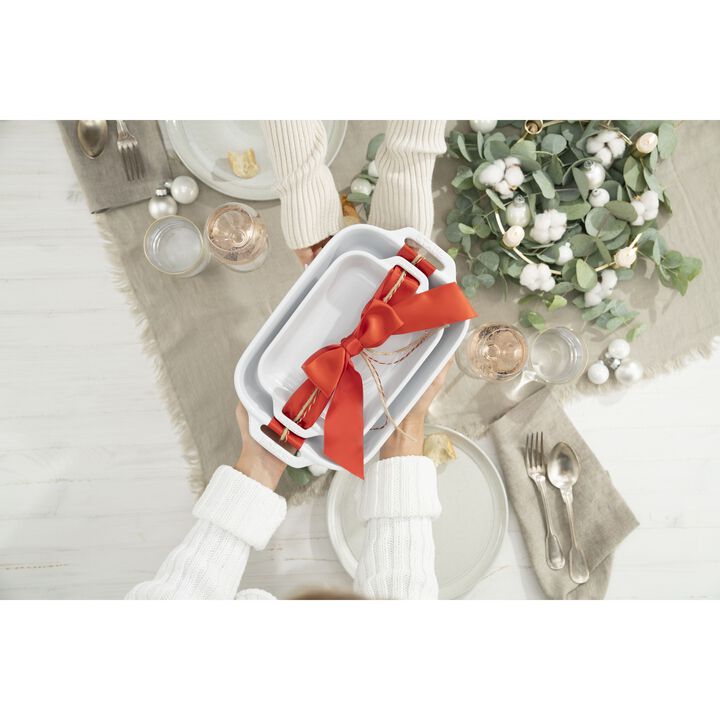 4008-636 Staub 2pc Ovenware White