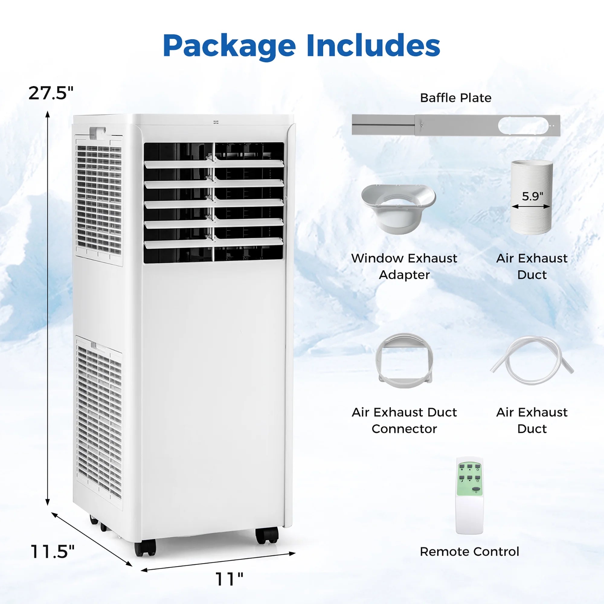 Gymax 8000 BTU portable air conditioner air cooler portable ac portable ac unit floor air conditioner