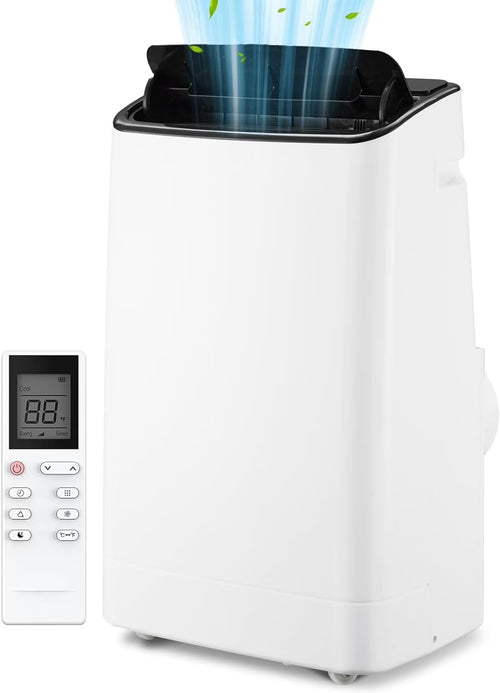 14,000 BTU Portable Air Conditioners, Quiet & Powerful Air Cooler Fan & Dehumidifier Portable AC Unit for Bedroom, Office, Boat, or Temporary Space