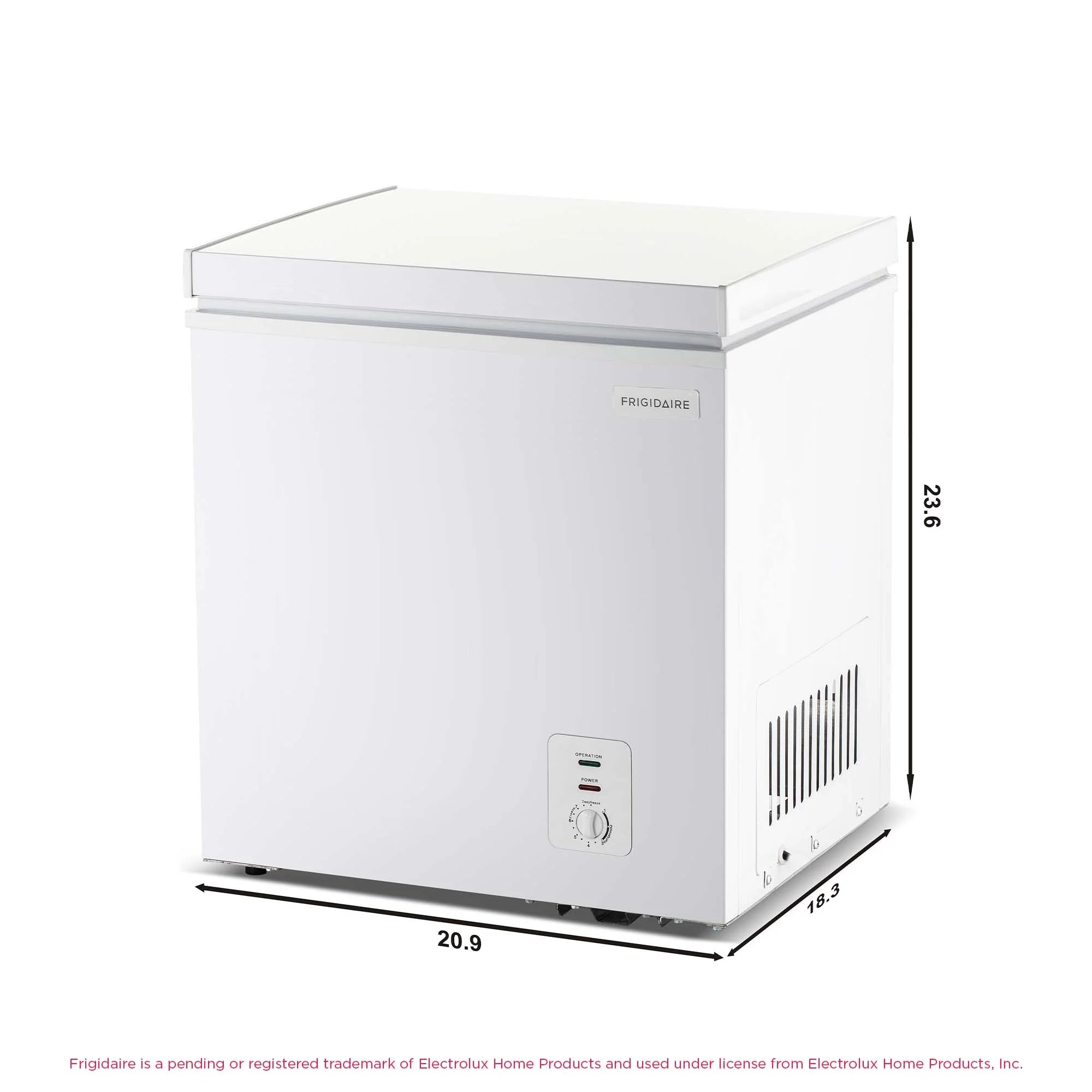 Frigidaire, 2.1 Cu. Ft. Chest Freezer, White