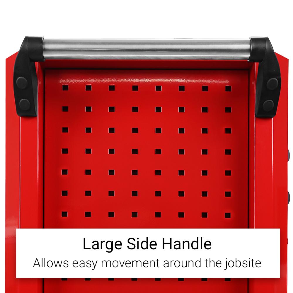 Daytona 655 Piece  Mechanical Tool Set with 43" 12 Drawer Red Roller Cabinet